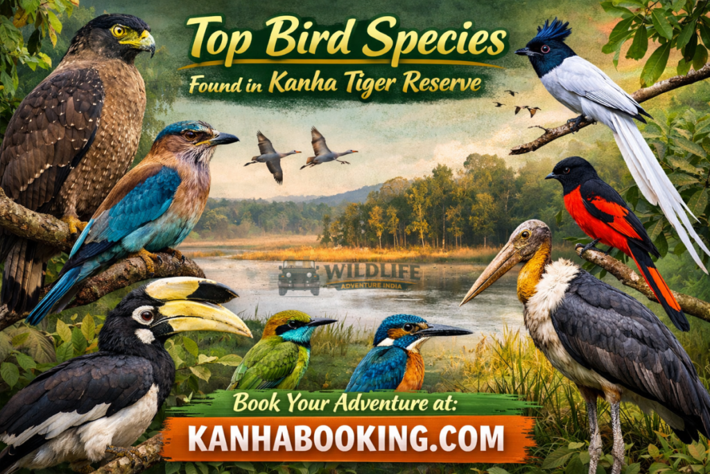 Top Bird Species Found in Kanha Tiger Reserve