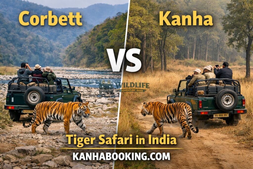Corbett Vs Kanha Tiger Safari in India