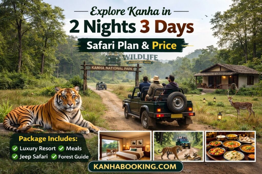 Explore Kanha in 2 Nights 3 Days – Safari Plan & Price