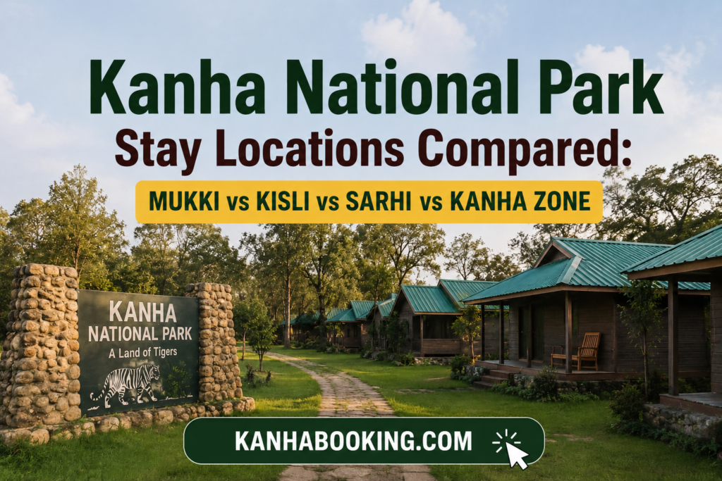 Kanha National Park Stay Locations Compared Mukki vs Kisli vs Sarhi vs Kanha Zone