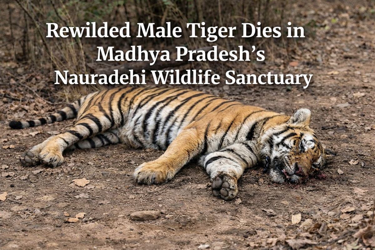 Rewilded Male Tiger Dies in Madhya Pradesh’s Nauradehi Wildlife Sanctuary