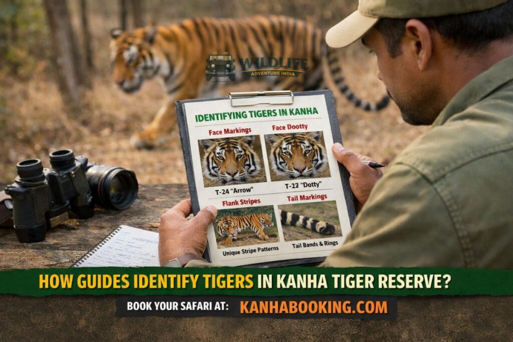 How Do Guides Identify Tigers in Kanha Tiger Reserve?
