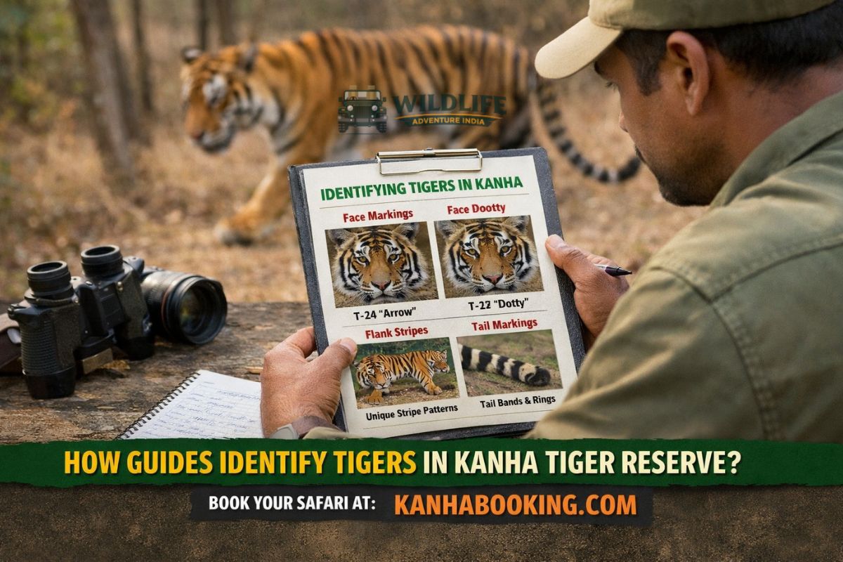 How Do Guides Identify Tigers in Kanha Tiger Reserve?