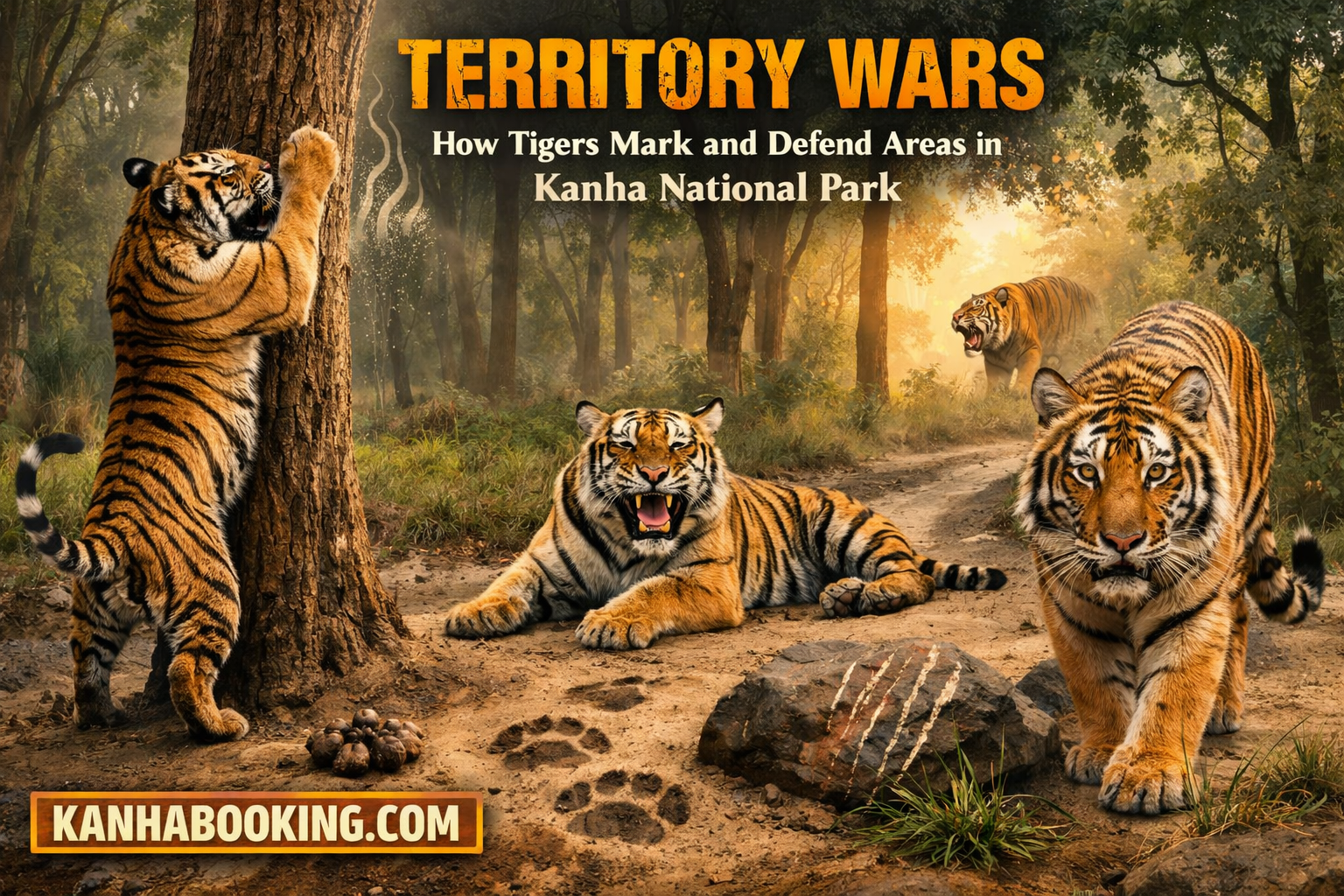 Territory Wars: How Tigers Mark and Defend Areas in Kanha National Park