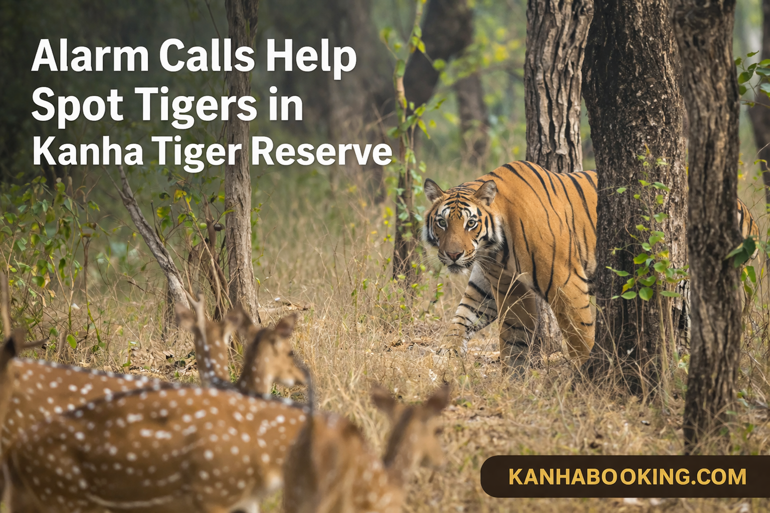 Alarm Calls Help Spot Tigers in Kanha Tiger Reserve