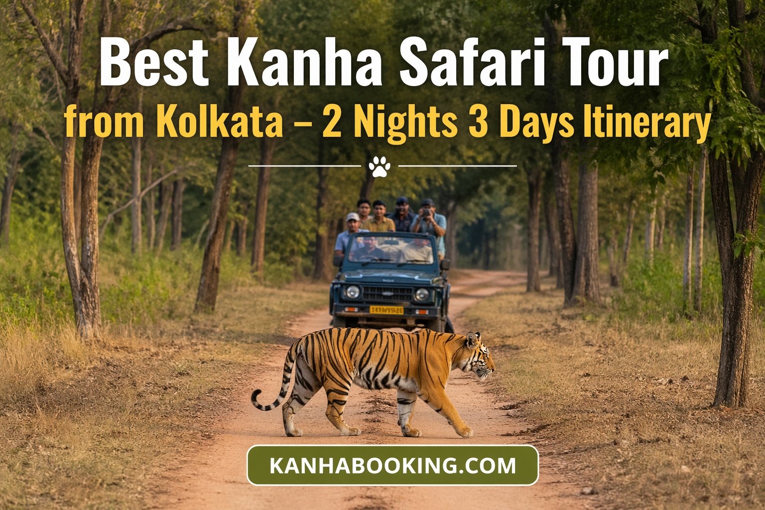 Best Kanha Safari Tour from Kolkata – 2 Nights 3 Days Itinerary