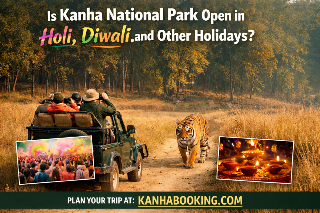 Is Kanha National Park Open in Holi, Diwali and other holidays