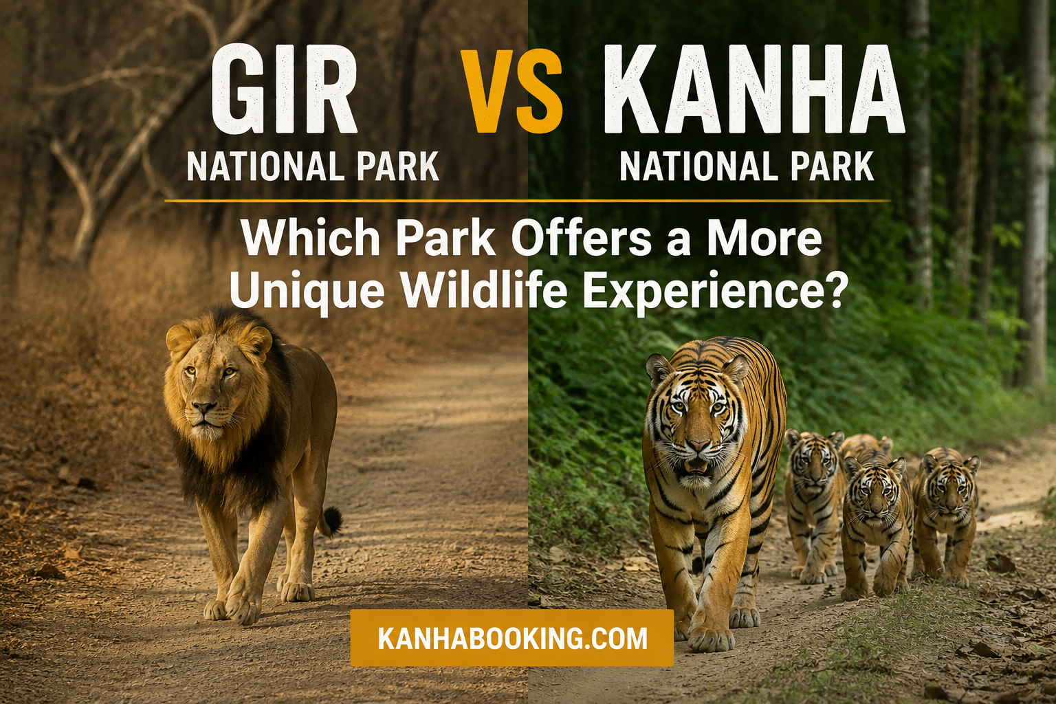 Gir vs Kanha National Park: Which Park Offers a More Unique Wildlife Experience?
