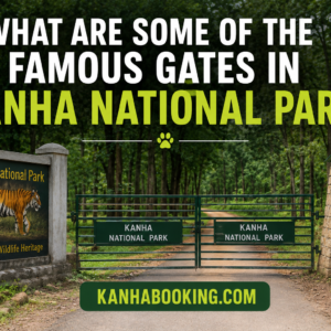 What are some of the famous gates in Kanha National Park?