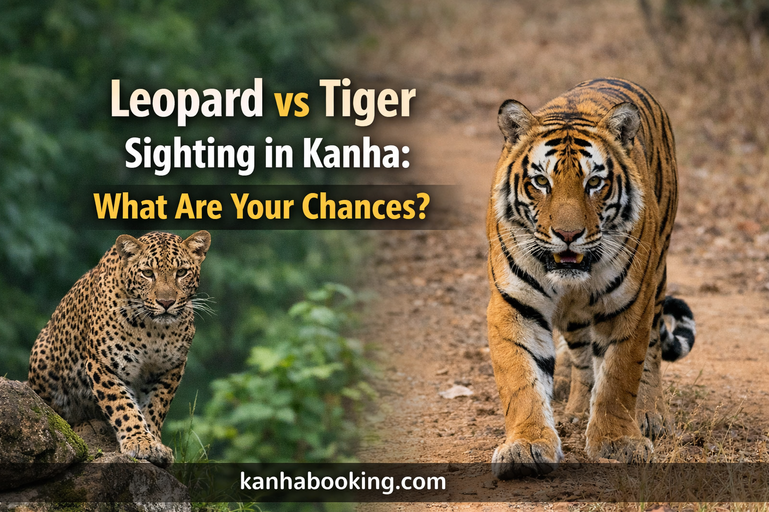Leopard vs Tiger Sighting in Kanha: What Are Your Chances?