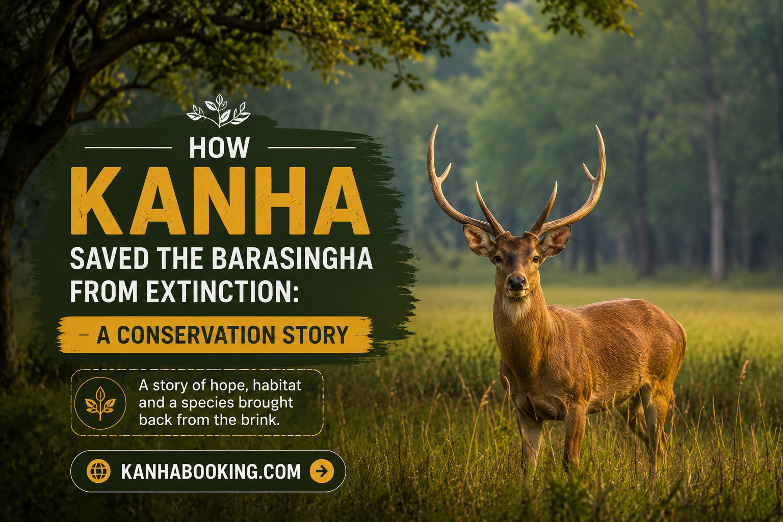 How Kanha Saved the Barasingha from Extinction: A Conservation Story